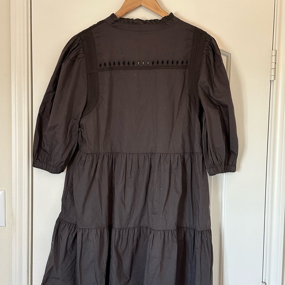 Good Hart Matilda Jane Women's Black Button-Up Tiered‎ Dress Ruffle Dress Size M - Picture 3 of 11